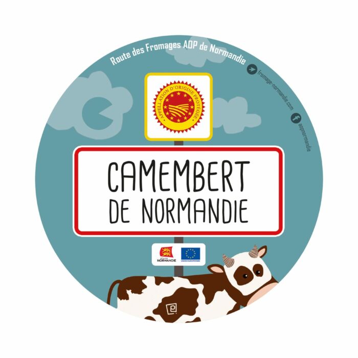 L'Embellie création graphique - Étiquettes génériques et collectives pour les 4 fromages de Normandie labellisés AOP