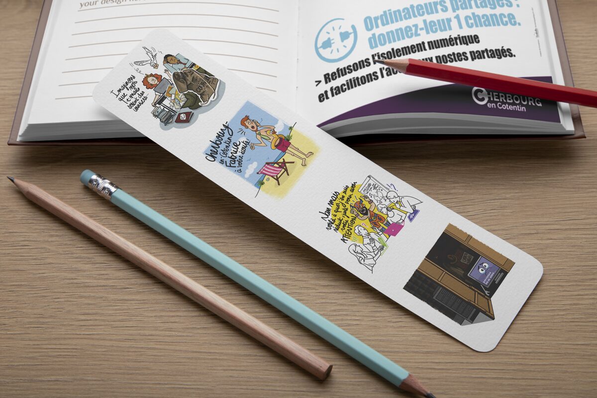 L'Embellie création graphique - Campagne de communication sur la déconnexion pour la Ville de Cherbourg