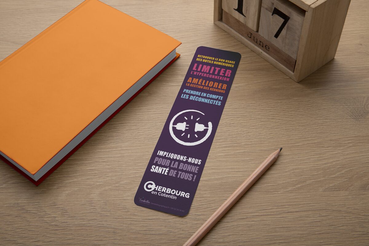 L'Embellie création graphique - Campagne de communication sur la déconnexion pour la Ville de Cherbourg
