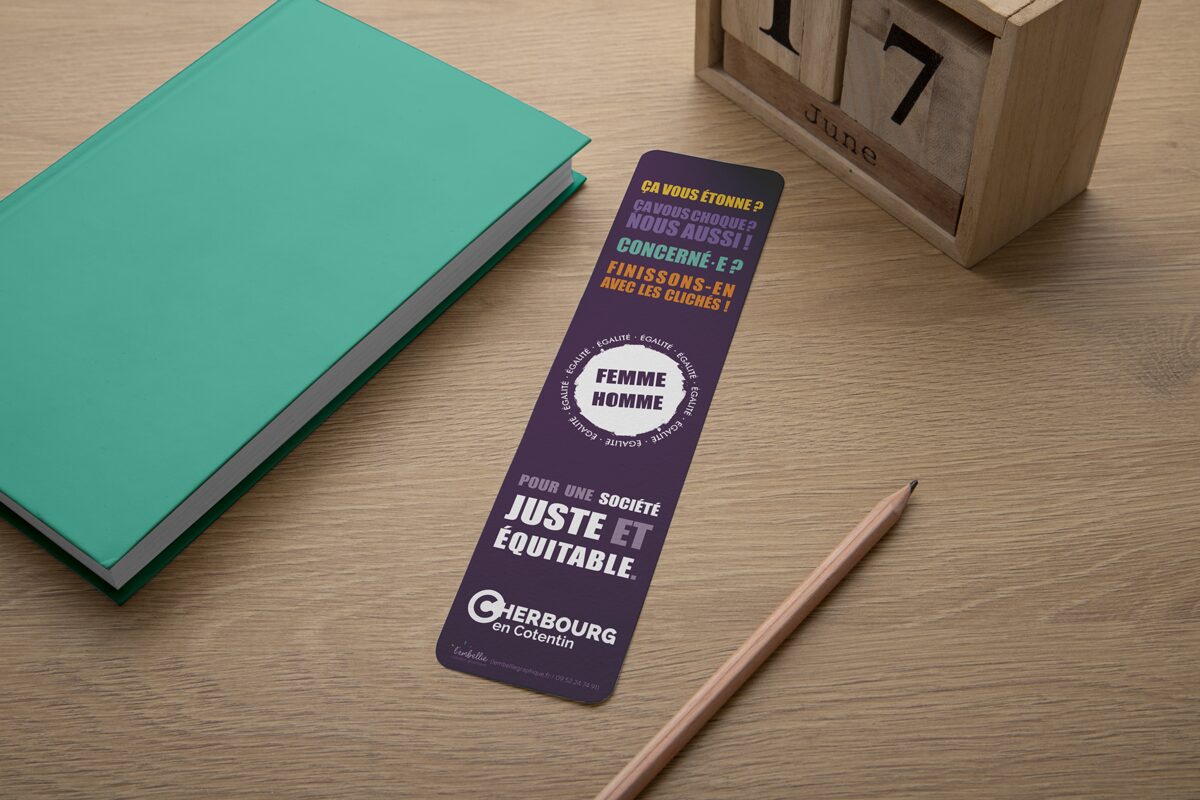 L'Embellie création graphique - Campagne de communication sur l'égalité femmes = hommes pour la Ville de Cherbourg