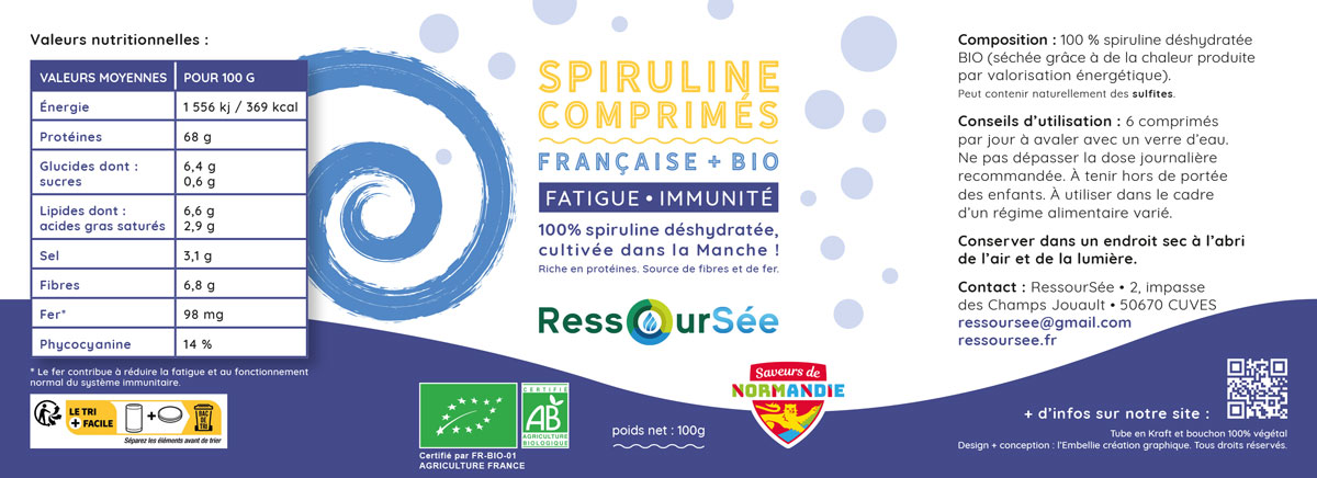 L'Embellie création graphique - refonte d'étiquettes pour RessourSée